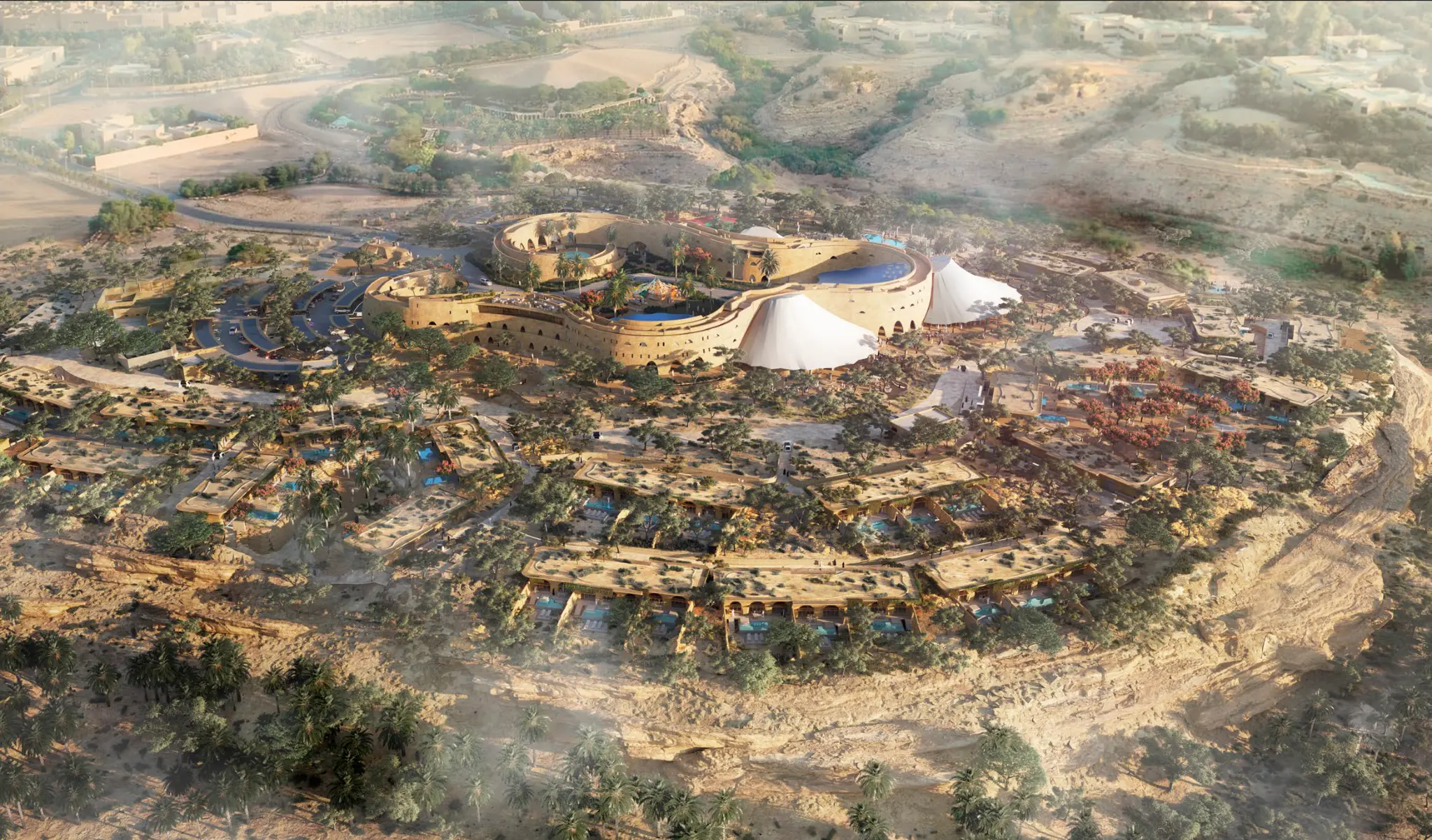 Tuwaiq Palace Aerial View